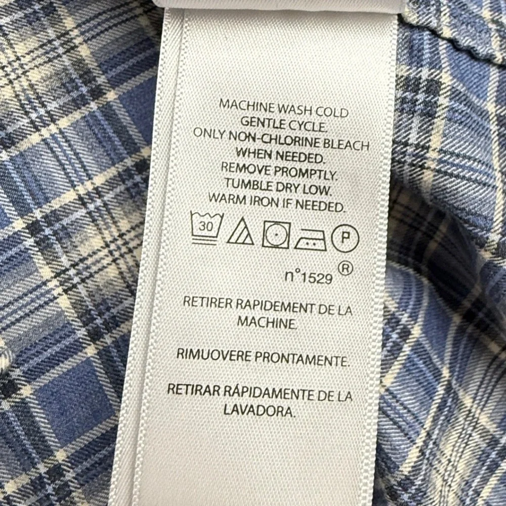 Polo Ralph Lauren Shirt Size XL Men's Blue Plaid Button Down‎ Long Sleeve